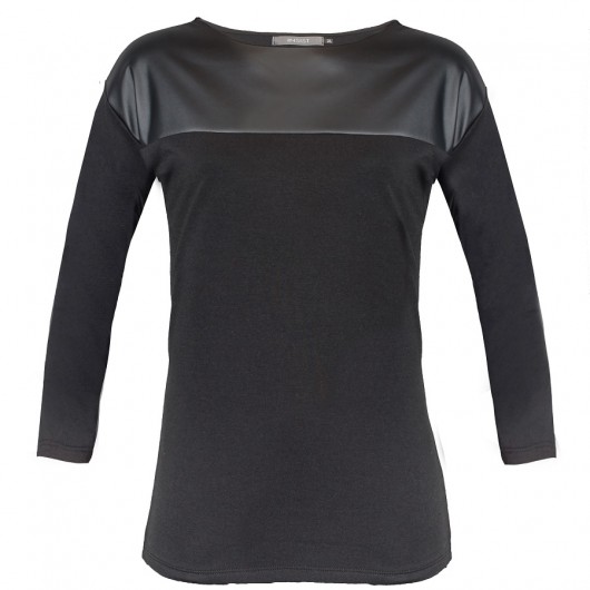 Bluza ze skórką Young G czarna Insist
