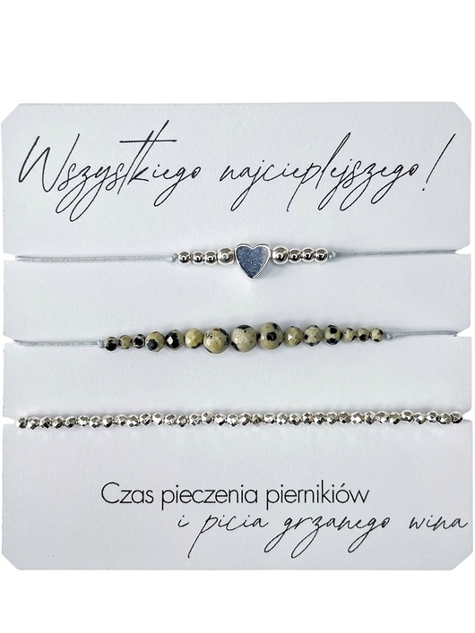 bransoletki na sznurku Bransoletki na prezent Mikołajki