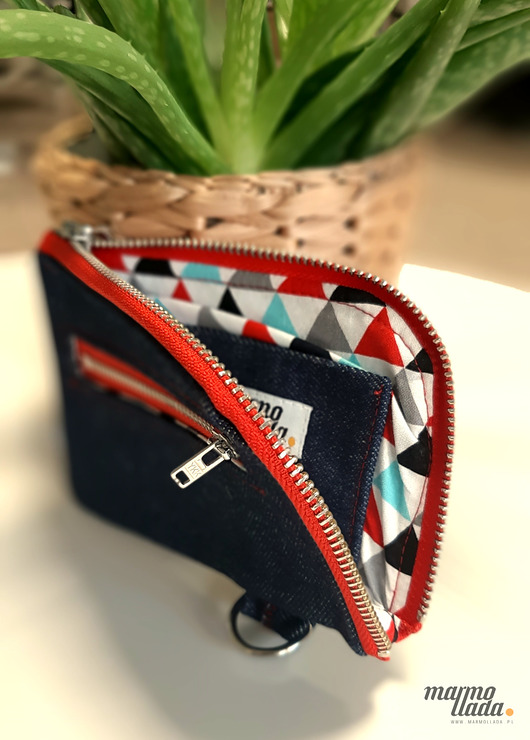 marmollada - portfel jeans + trójkąty marmollada