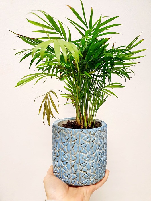 Doniczka, osłonka Włoskie Niebo, ceramika, 12 cm Home Design