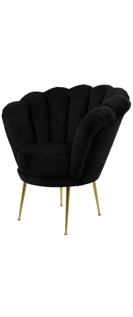 fotele Fotel Czerń Tapicerowany   LUX-3