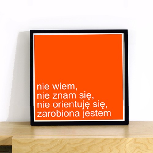 Zarobiona - plakat ONE MUG A DAY