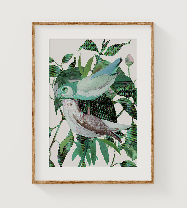 grafiki i ilustracje Plakat ptaki  30x40 cm