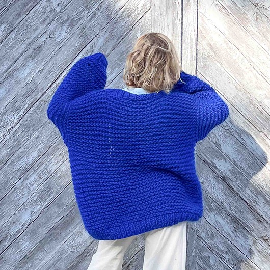 kardigany damskie 100% MERINO SILK dlugi kardigan