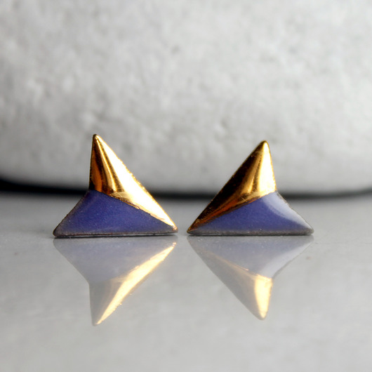 kolczyki ceramiczne Rakietowe Lato/stal chirurgiczna