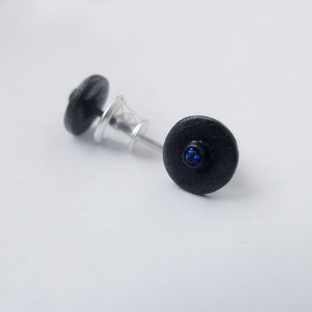 kolczyki z kamieniami Kolczyki OKRĄG