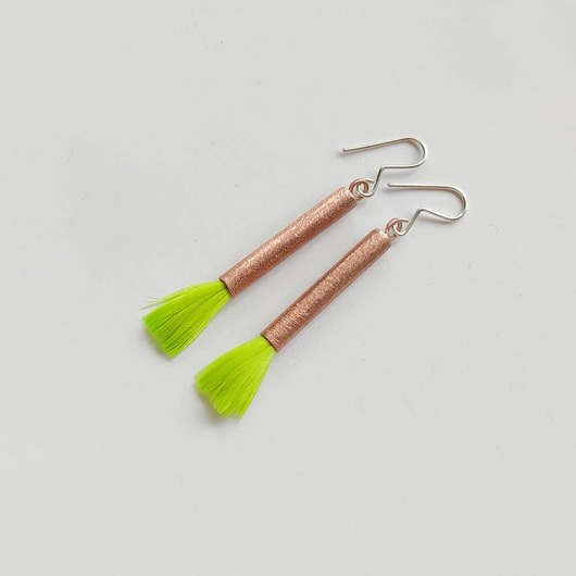 kolczyki z piórami PIÓRKO kolczyki