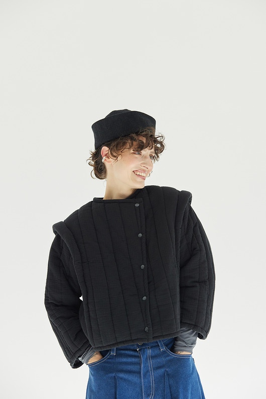 kurtki damskie Kurtka Black Vintage