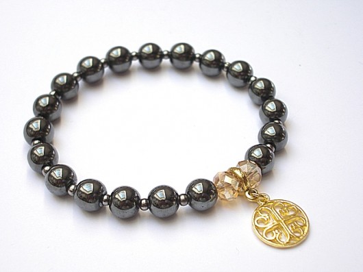Steel hematite -  bransoletka KiKa pracownia