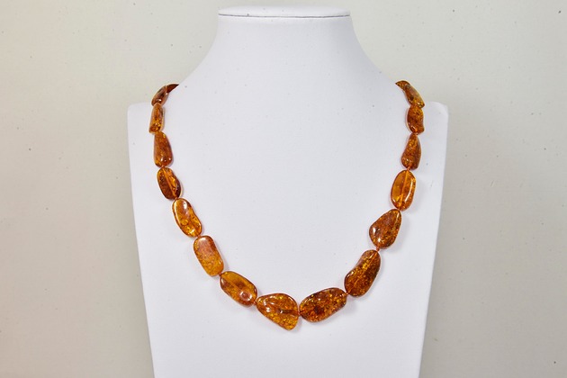 korale Naszyjnik Korale Bursztyn Kamień naturalny
