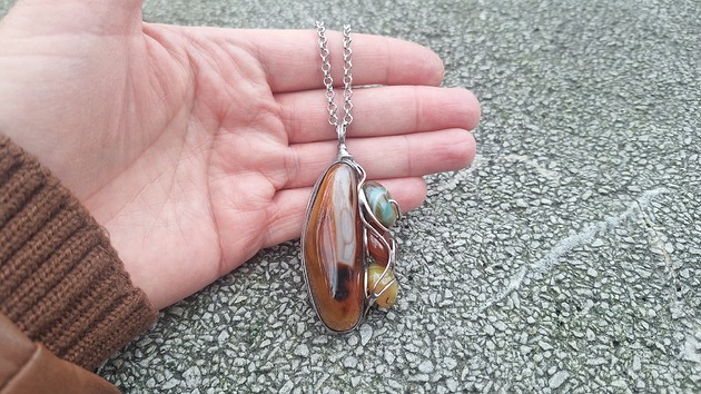 wisiory Dużo agatów - wisiorek