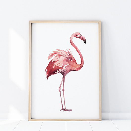 obrazy i plakaty do pokoju dziecięcego PLAKAT FLAMING P342
