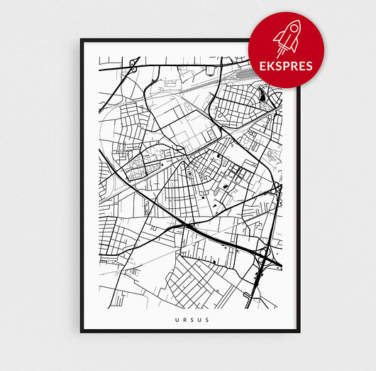 plakaty Plakat EKSPRES - Ursus - mapa dzielnicy