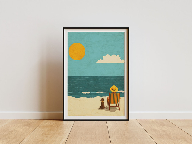 plakaty Plakat - Z kumplem w Ustroniu Morskim