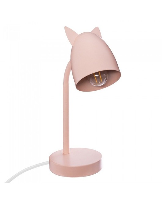 lampy do pokoju dziecka Lampa Biurkowa Lampka dla Dzieci Kitty Różowa