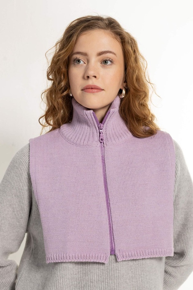 szale damskie Kołnierz Ami fioletowy