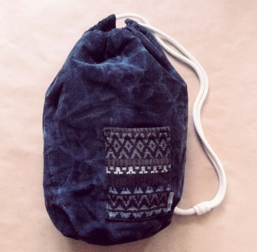 Dwustronny worek na plecy SACK IT! etno/jeans SACK IT