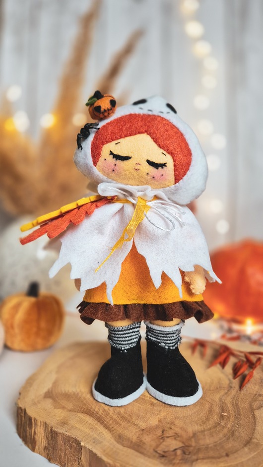 lalki Lalka na Halloween Figurka z Filcu