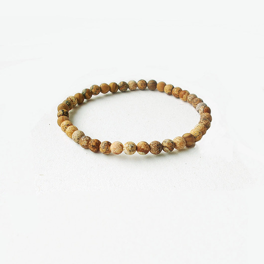 bransoletki z kamieni naturalnych Jaspis matowy 4 mm Bransoletka