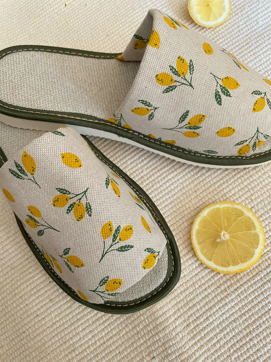 kapcie damskie Kapcie CYTRYNKI dzień kobiet