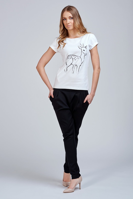 T-shirt ROE-DEER z nadrukiem TOSS