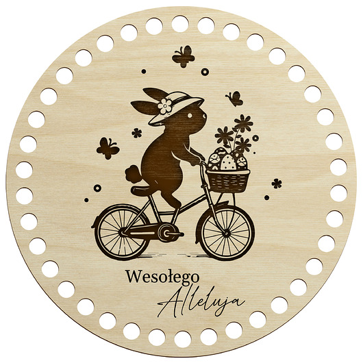 ozdoby wielkanocne Dno Spód Torby do Szydełkowania Baza do Koszyczka Wielkanocnego KOŁO 20 cm