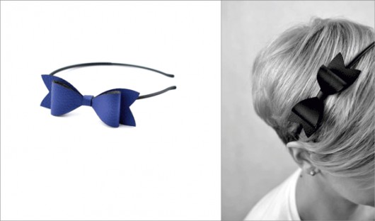 do włosów różne BowBandNavyBlue