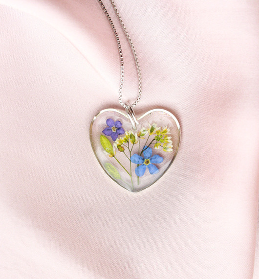 Wiosenny wisiorek serce Flores Jewellery