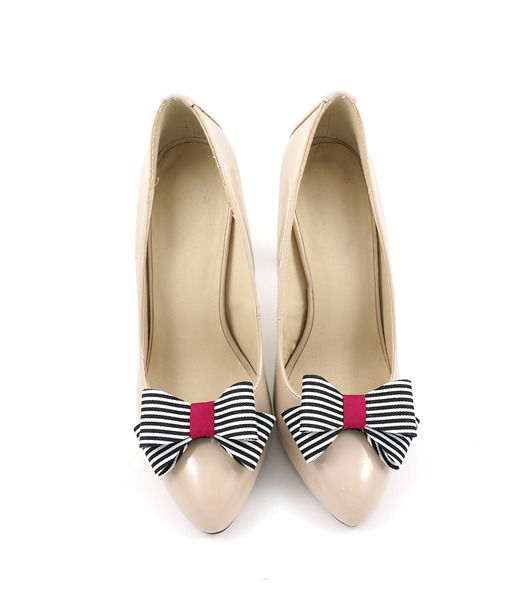 Klipsy do butów Coquet-Kokardy 3D M/Black Stripes Coquet