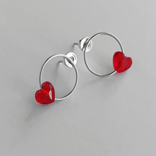 kolczyki swarovski Kolczyki Swarovski SERDUSZKO