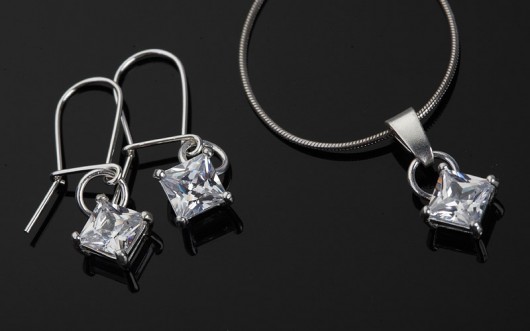 Komplecik kryształ Swarovski z cyrkonią mellody