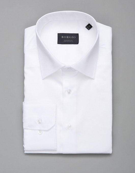 koszule męskie koszula bawełna lavello dł. rękaw classic fit biały 00235 164/170 40