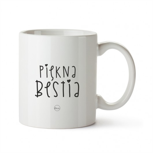 kubek. piękna bestia Love Life and Forest