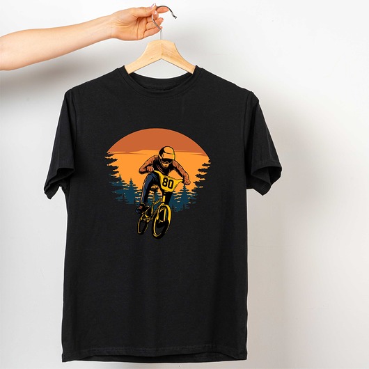 t-shirty męskie Koszulka  z nadrukiem Downhil racer