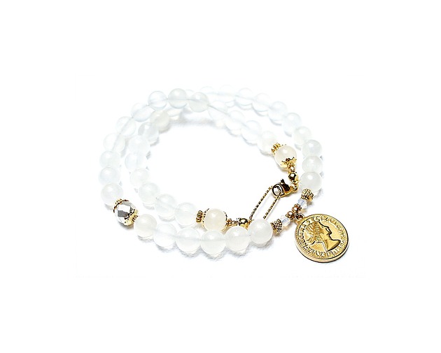 chokery Statement /jadeit white/ 07.07.25 naszyjnik  Szlachetna kolekcja