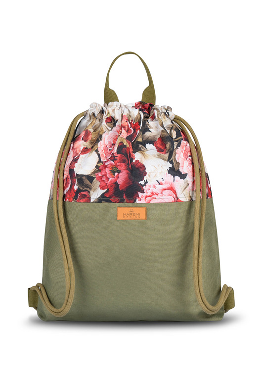 plecaki Plecak wodoodporny peonie na khaki