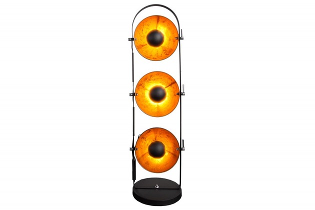 lampy podłogowe lampa podłogowa czarno-złota