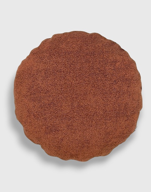 poduszki gładkie Okrągła ruda poduszka dekoracyjna 45 cm Ronda