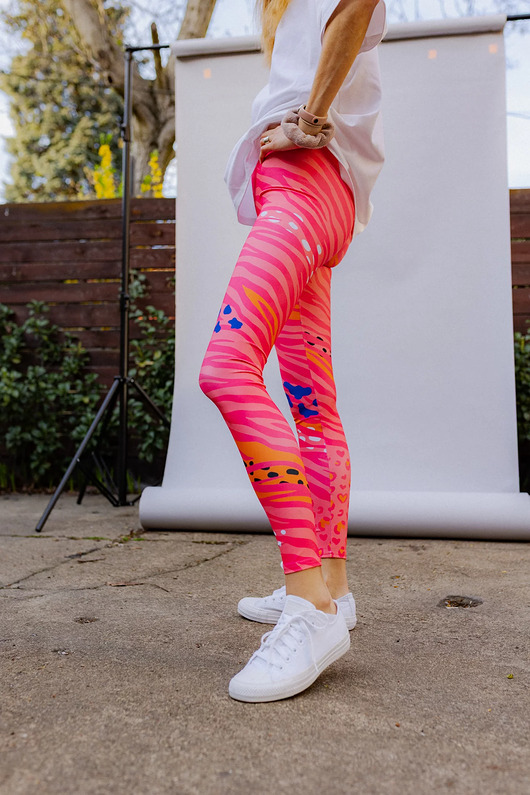 legginsy Legginsy damskie JUICY II wysoki stan