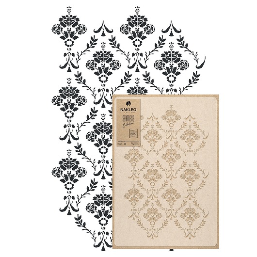 tapety i naklejki ścienne Szablon malarski wielokrotny powtarzalny // ROSE DAMASK