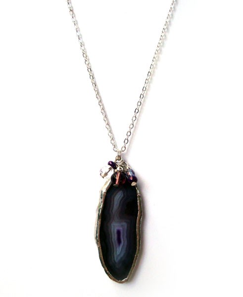 Purple Agate / Necklace Monika Roth