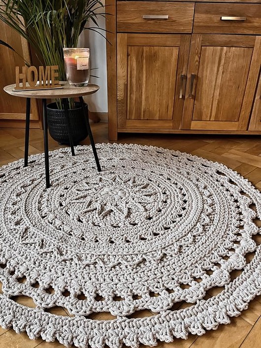 dywany Okrągły dywan bawełniany Rich Patterns 120 cm