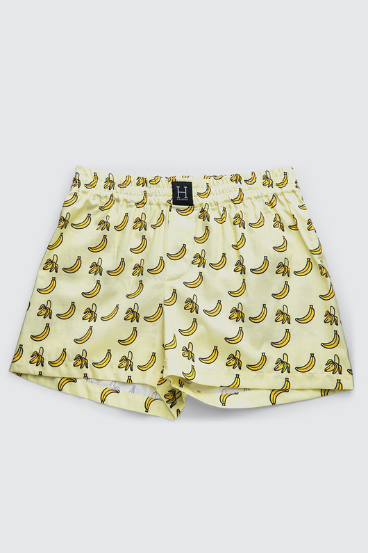 Spodenki męskie do spania bokserki BANANY HisOutfit