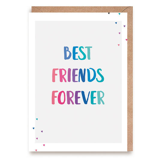 kartki okolicznościowe - wydruki Kartka dla przyjaciela - "Best Friends Forever"