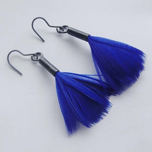 kolczyki z piórami PIÓRKO kolczyki