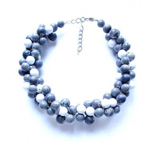 Circles and lines- gray Republika jewelry