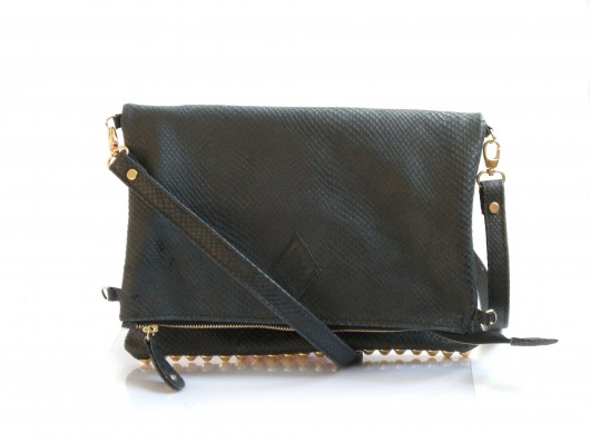 STUDDED BAG Graphite Rozwadowska Bags