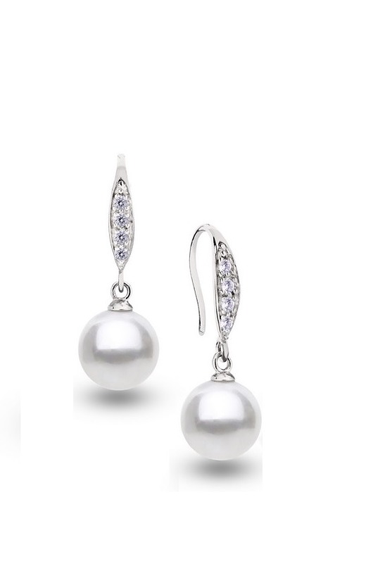 KOLCZYKI z pereł i cyrkoni KPS15c Coccola JEWELLERY