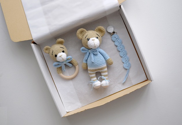 niemowlak - inne Zestaw prezentowy - błękit