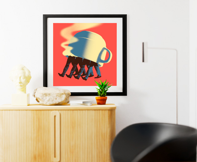 plakaty Plakat Coffee Tomasz Woźniakowski Art Prints